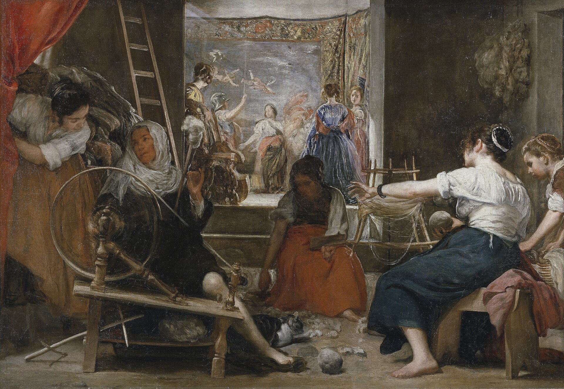 Diego Velazquez, The Spinners (Las Hilanderas), c. 1657