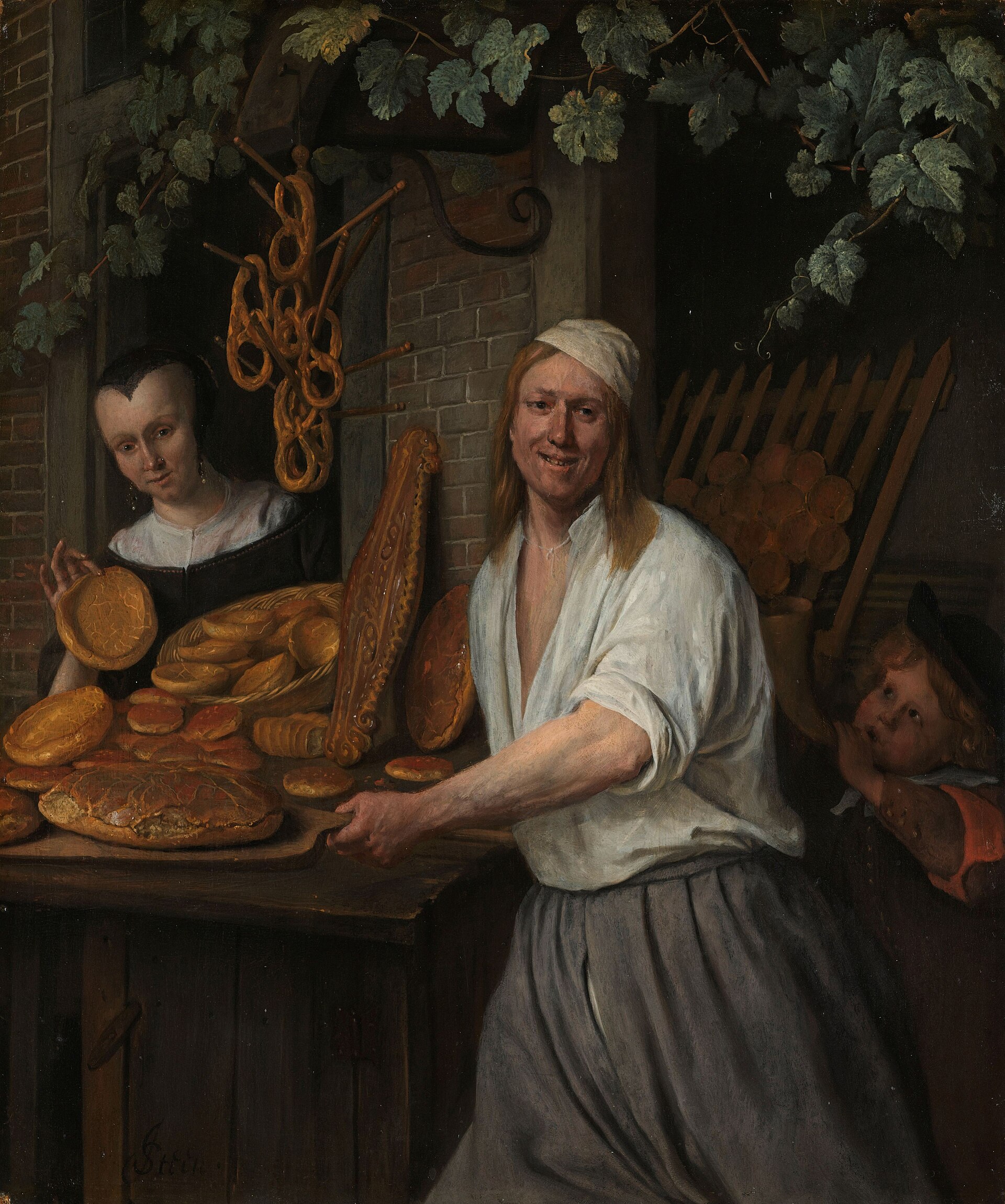 Jan Steen, The Baker Arent Oostwaard and his Wife, 1658