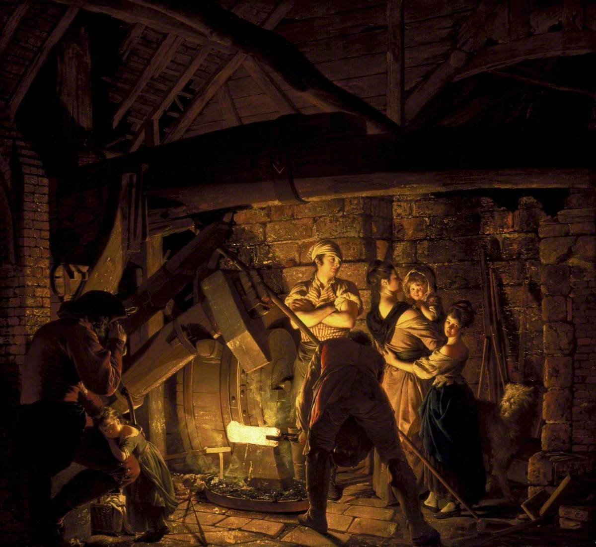 Joseph Wright of Derby, An Iron Forge, 1772