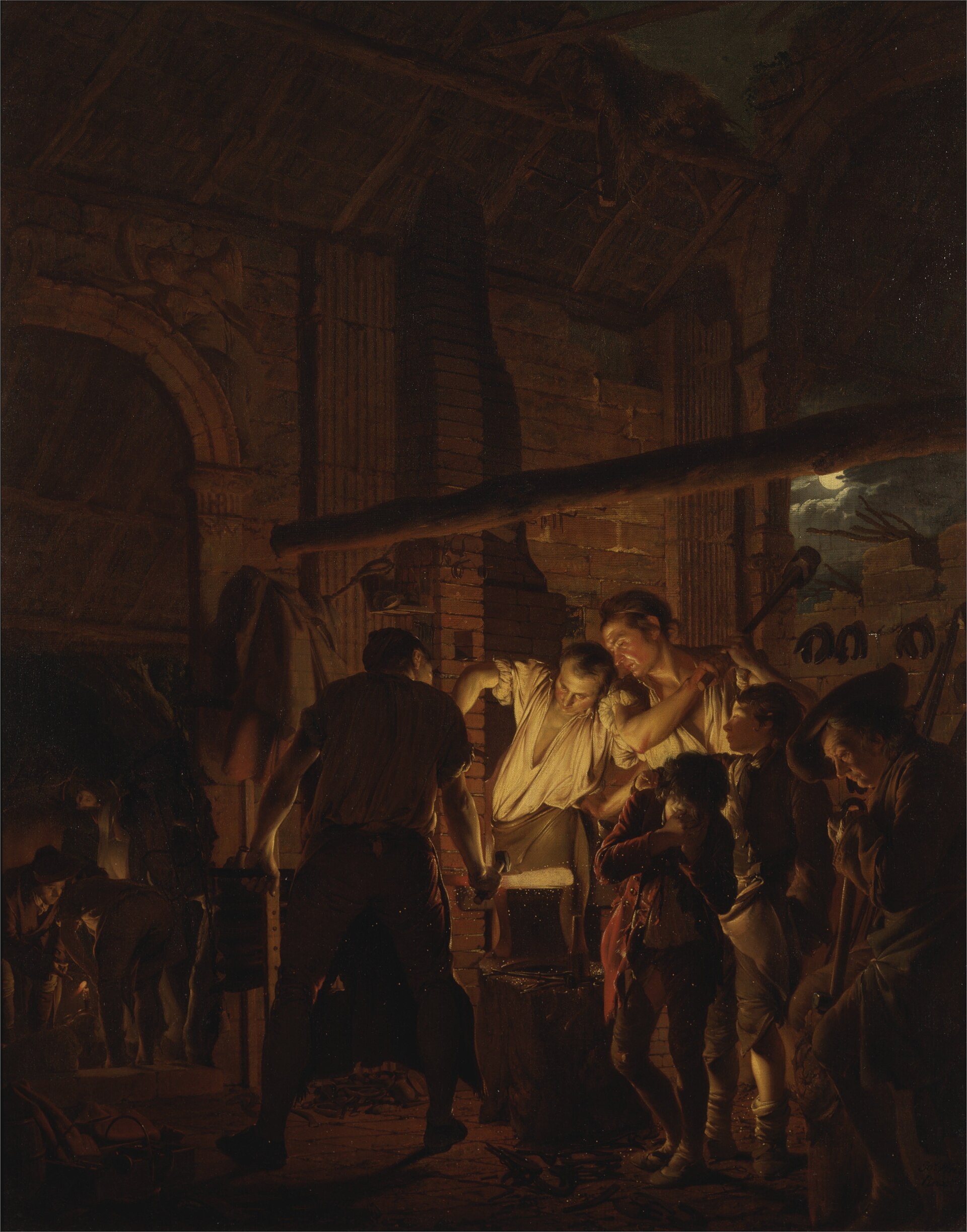 Joseph Wright of Derby, The Blacksmith's Shop, 1771