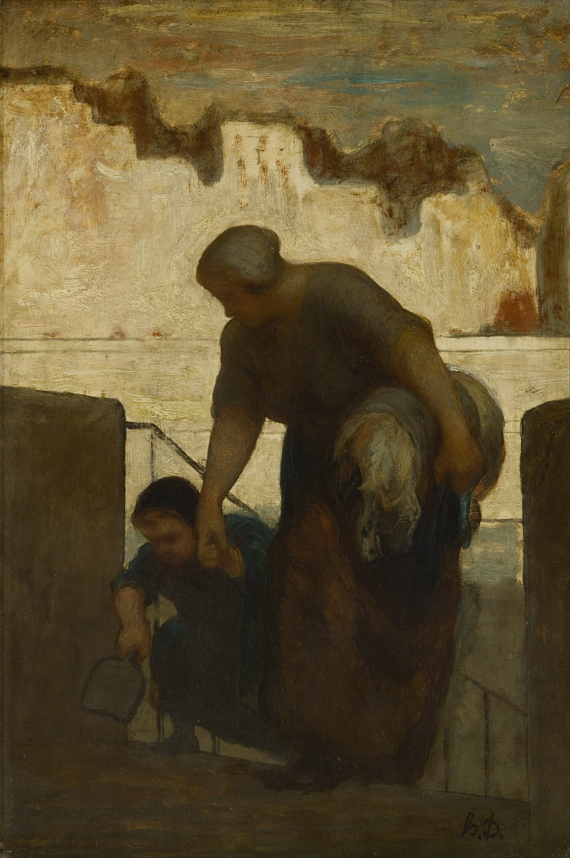 Honore Daumier, The Laundress, c. 1863