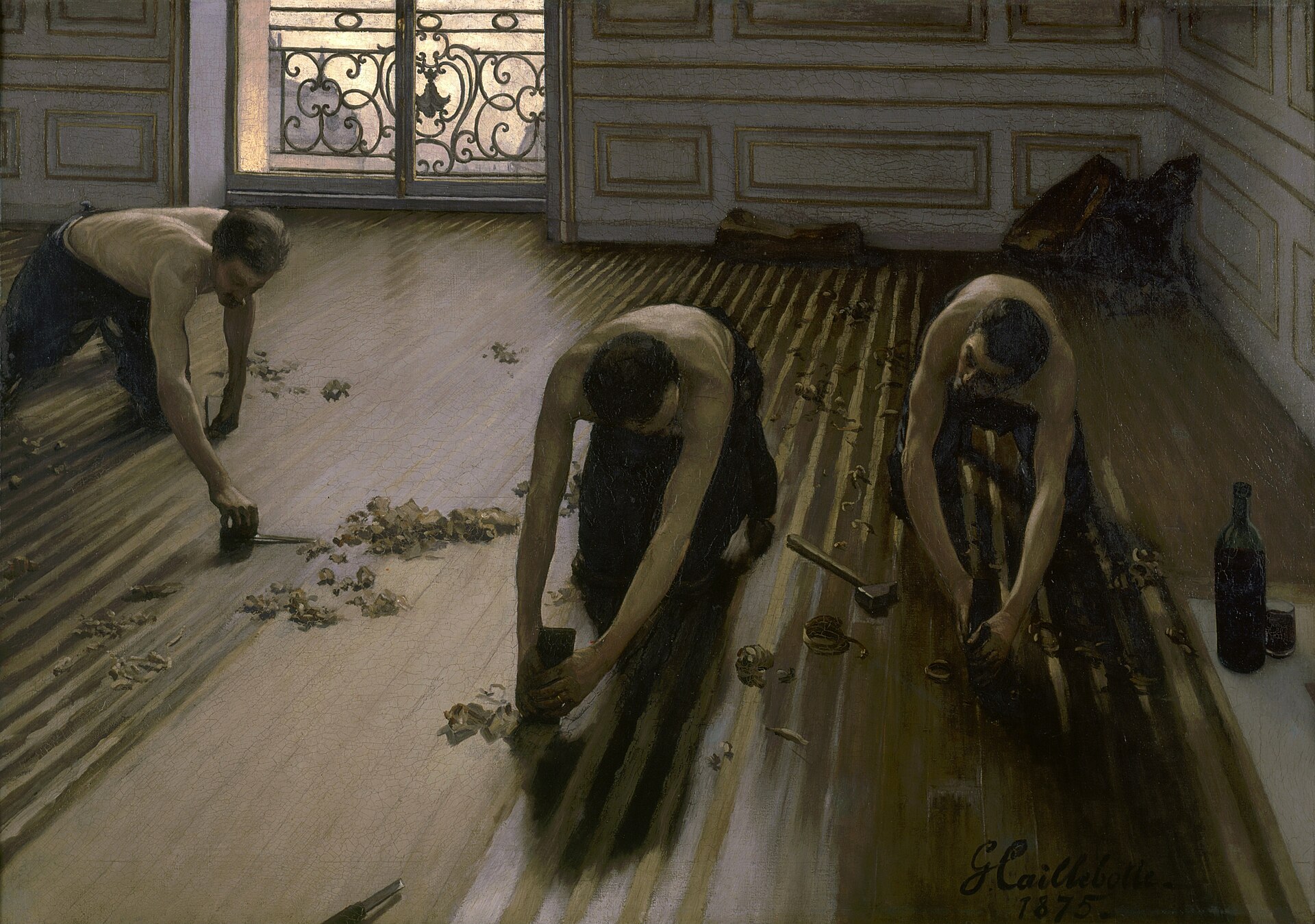Gustave Caillebotte, The Floor Scrapers (Les raboteurs de parquet), 1875