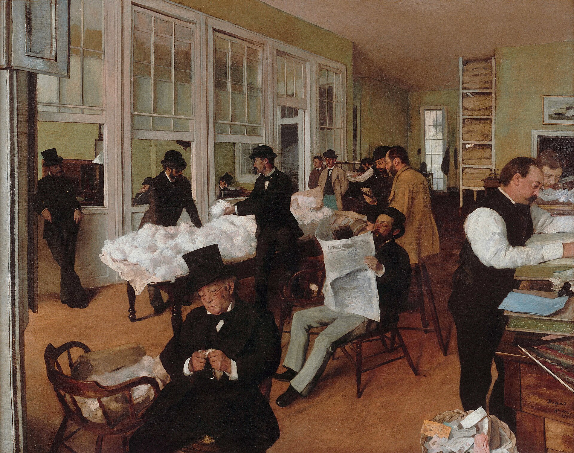 Edgar Degas, A Cotton Office in New Orleans, 1873