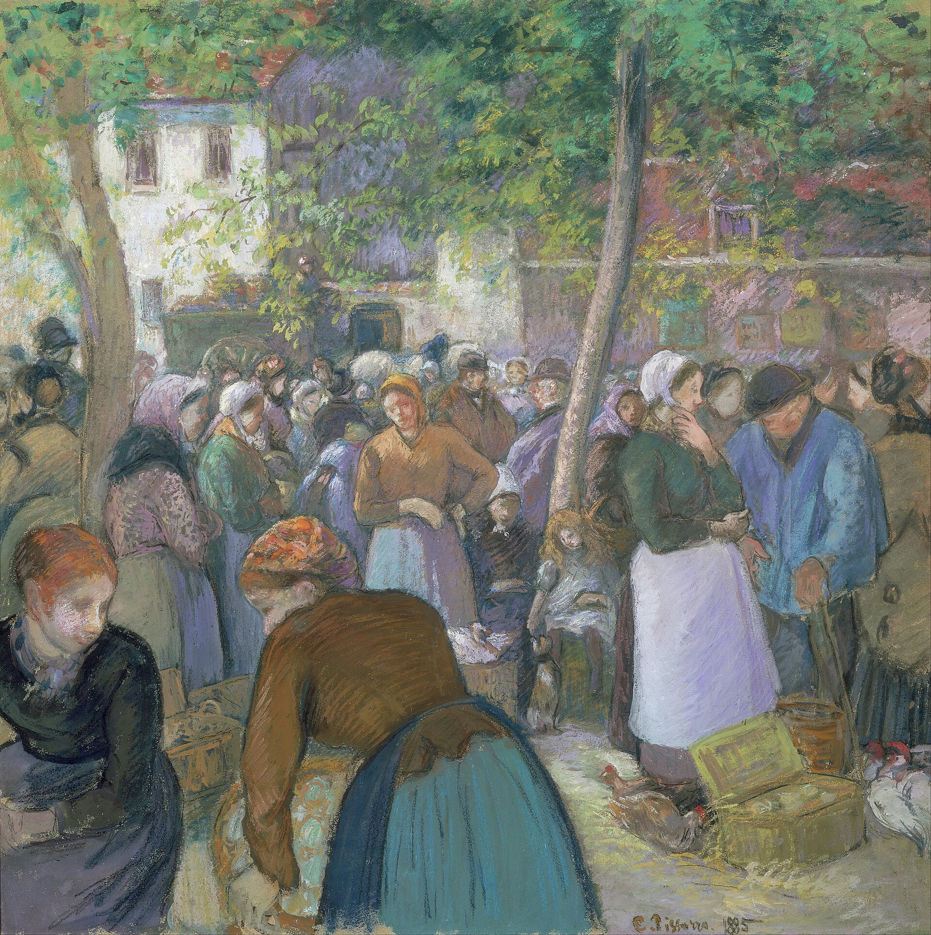 Camille Pissarro, The Market at Gisors, c. 1885