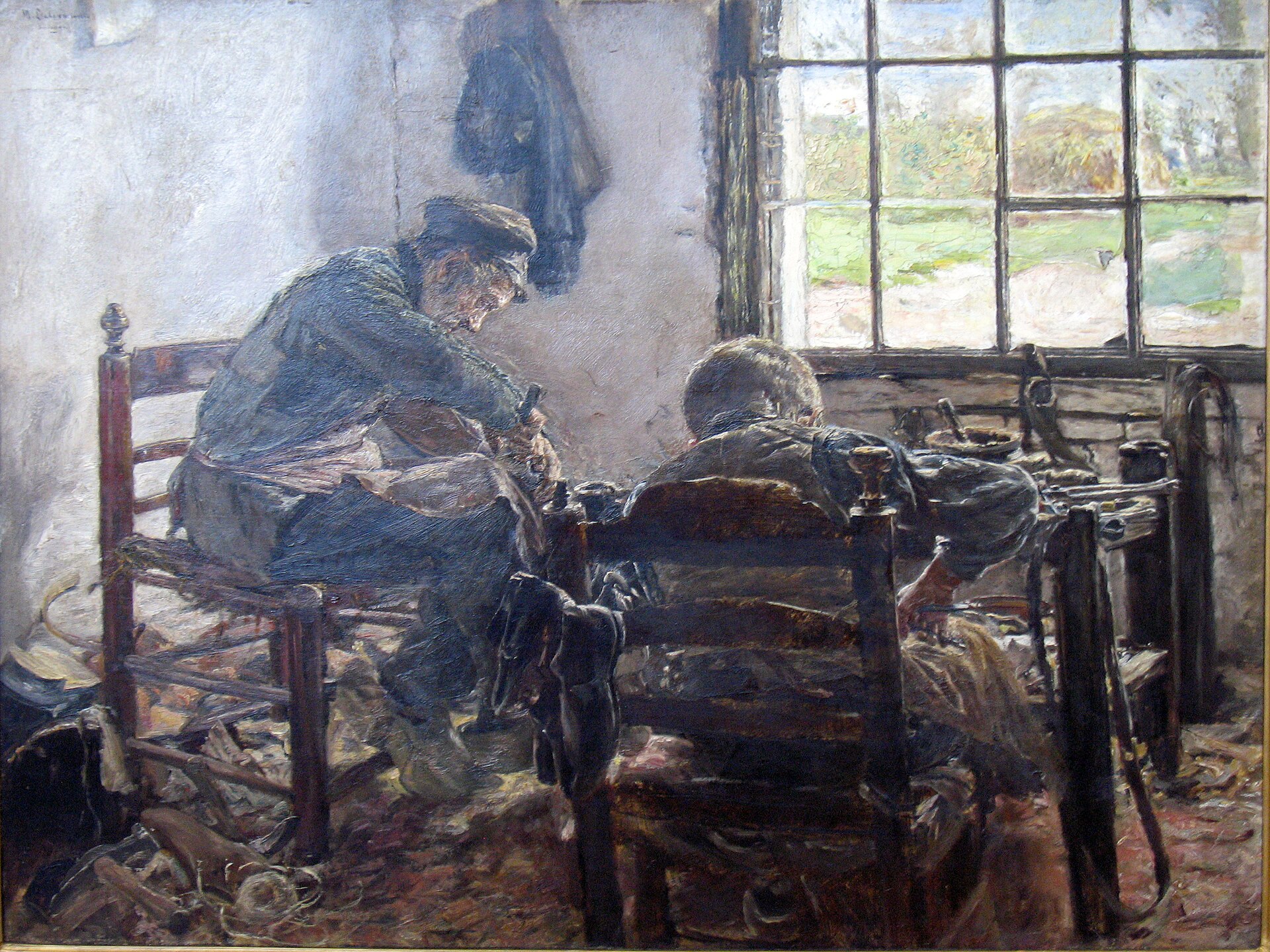 Max Liebermann, The Cobbler's Workshop, 1881