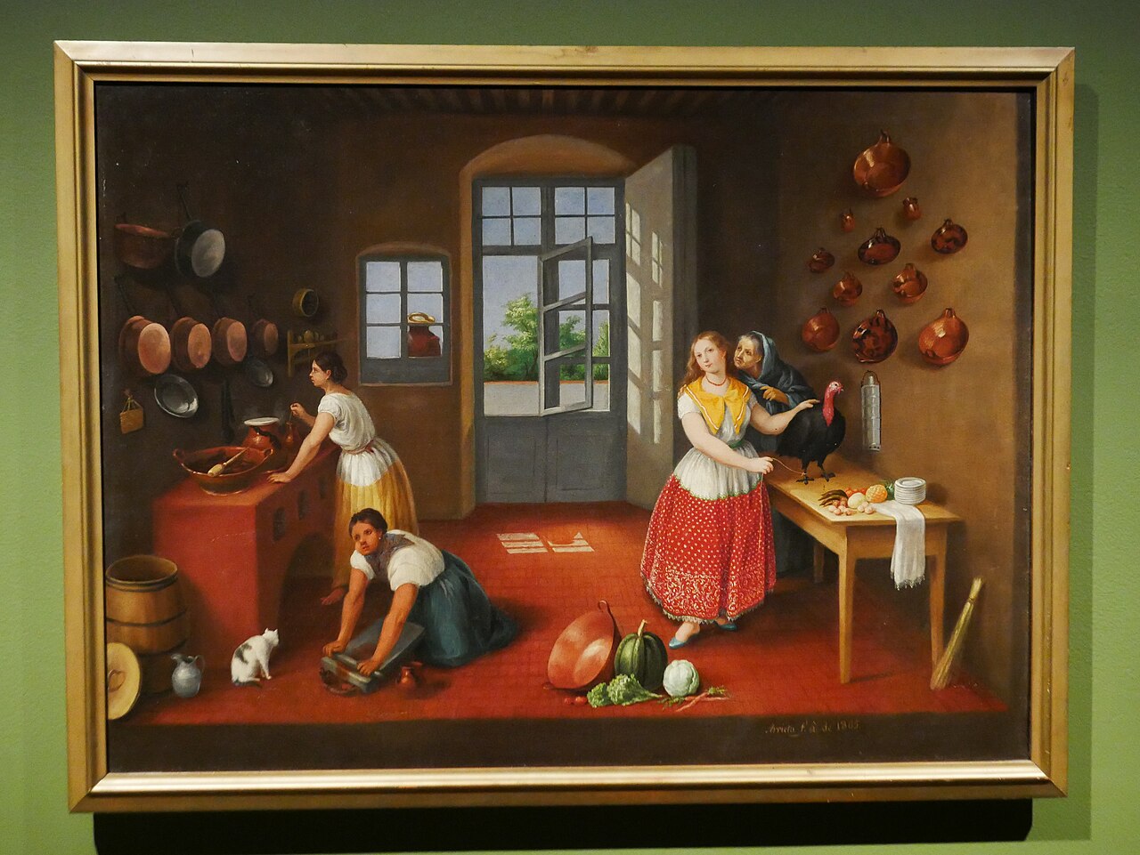 Jose Agustin Arrieta, Market and kitchen scenes, c. 1850s