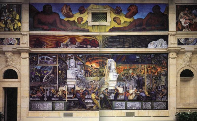 Diego Rivera, Detroit Industry Murals, 1932-33