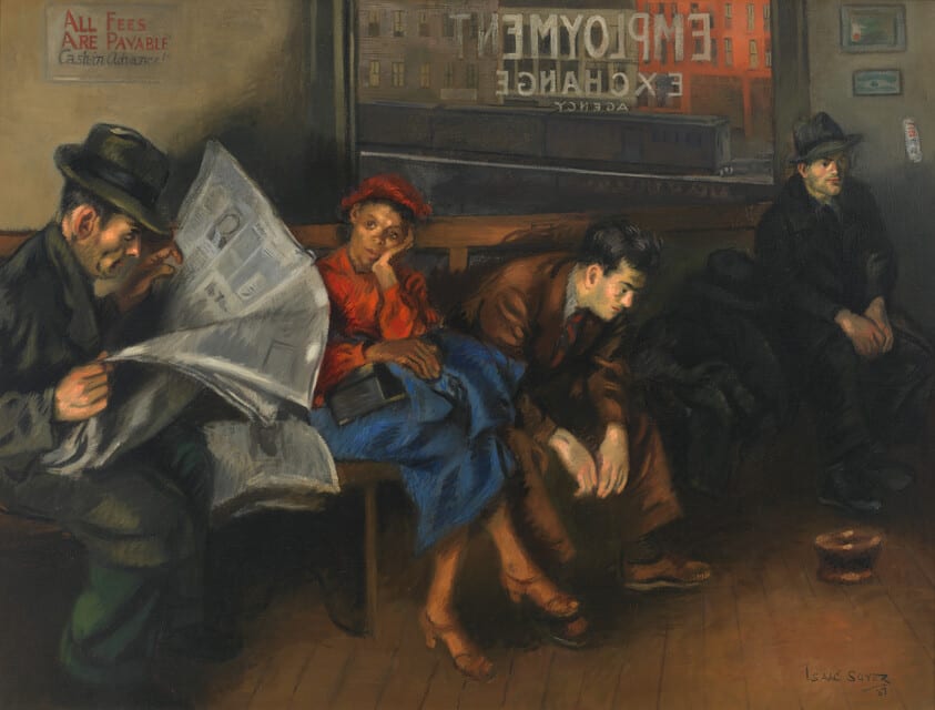Isaac Soyer, Employment Agency, 1937