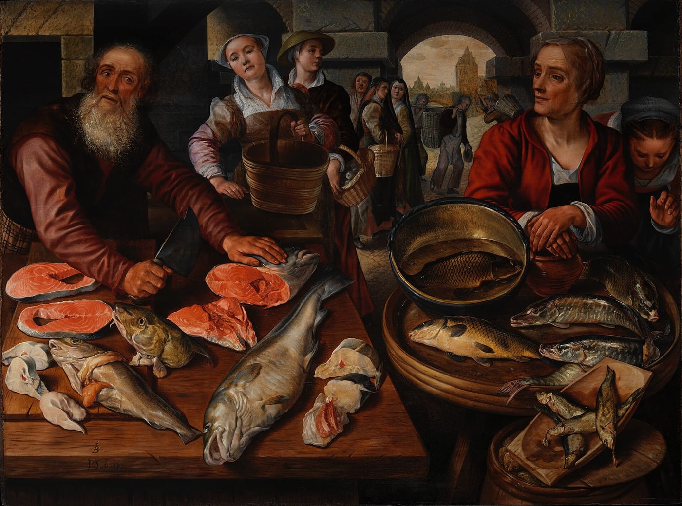 Joachim Beuckelaer, The Fish Market, 1574