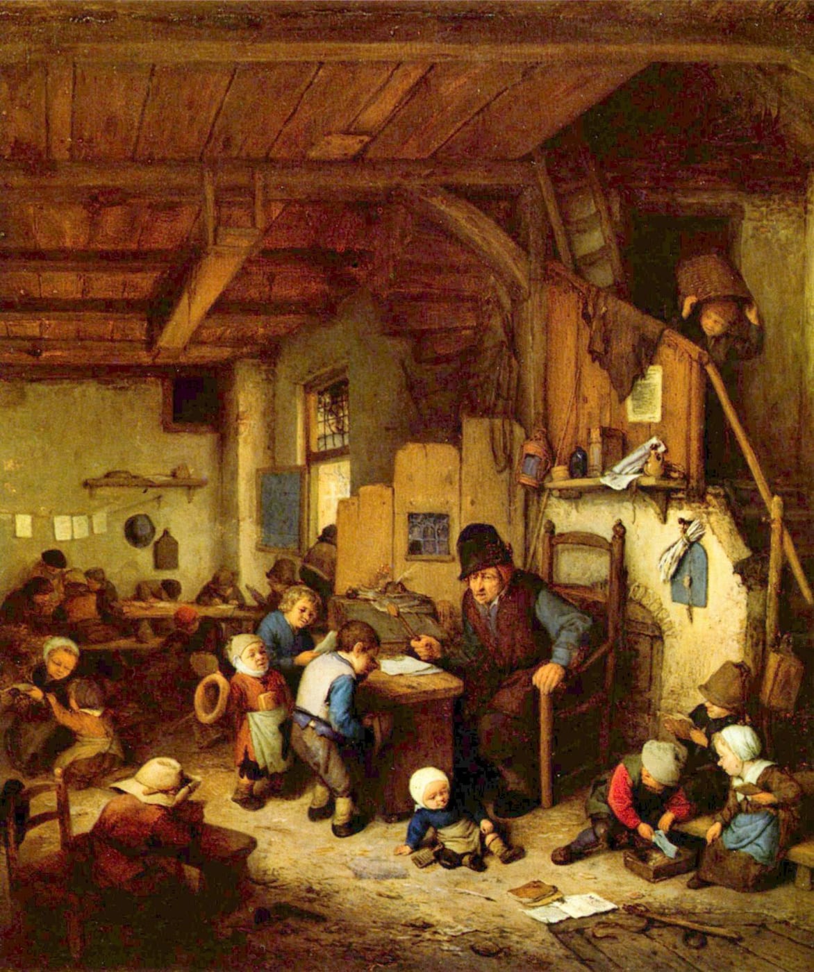 Adriaen van Ostade, The Schoolmaster, 1662
