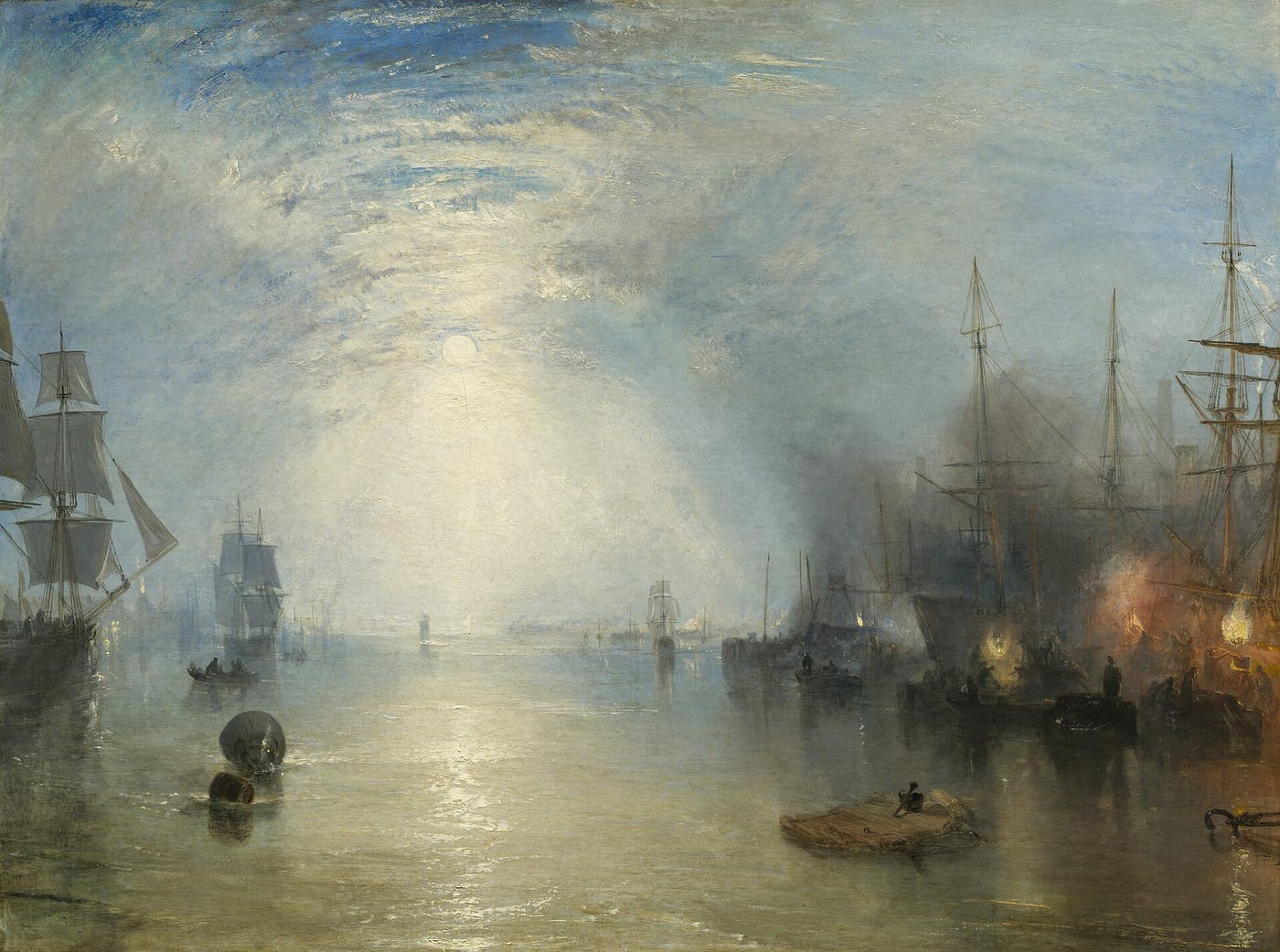 J. M. W. Turner, Keelmen Heaving in Coals by Moonlight, 1835