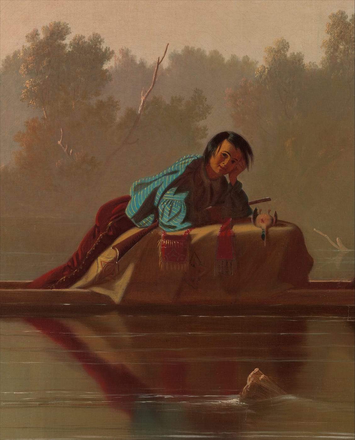 George Caleb Bingham, Fur Traders Descending the Missouri, 1845