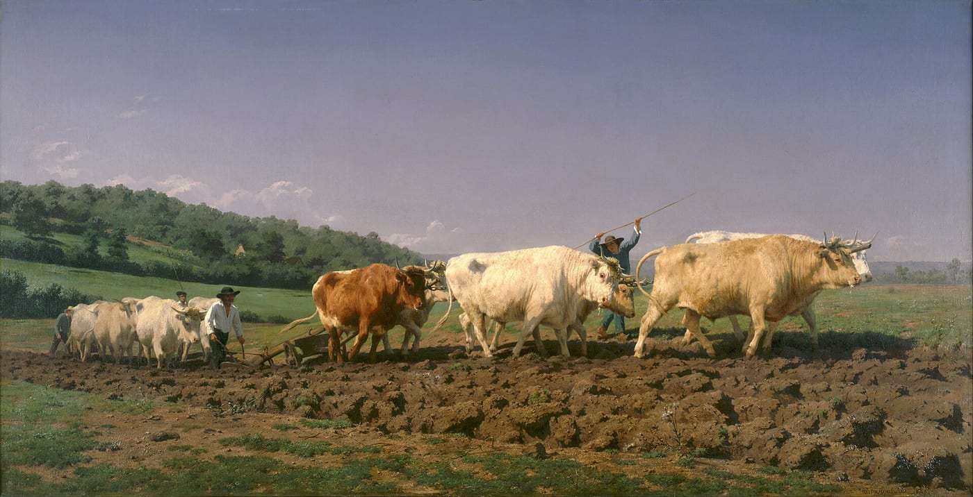 Rosa Bonheur, Ploughing in the Nivernais, 1849