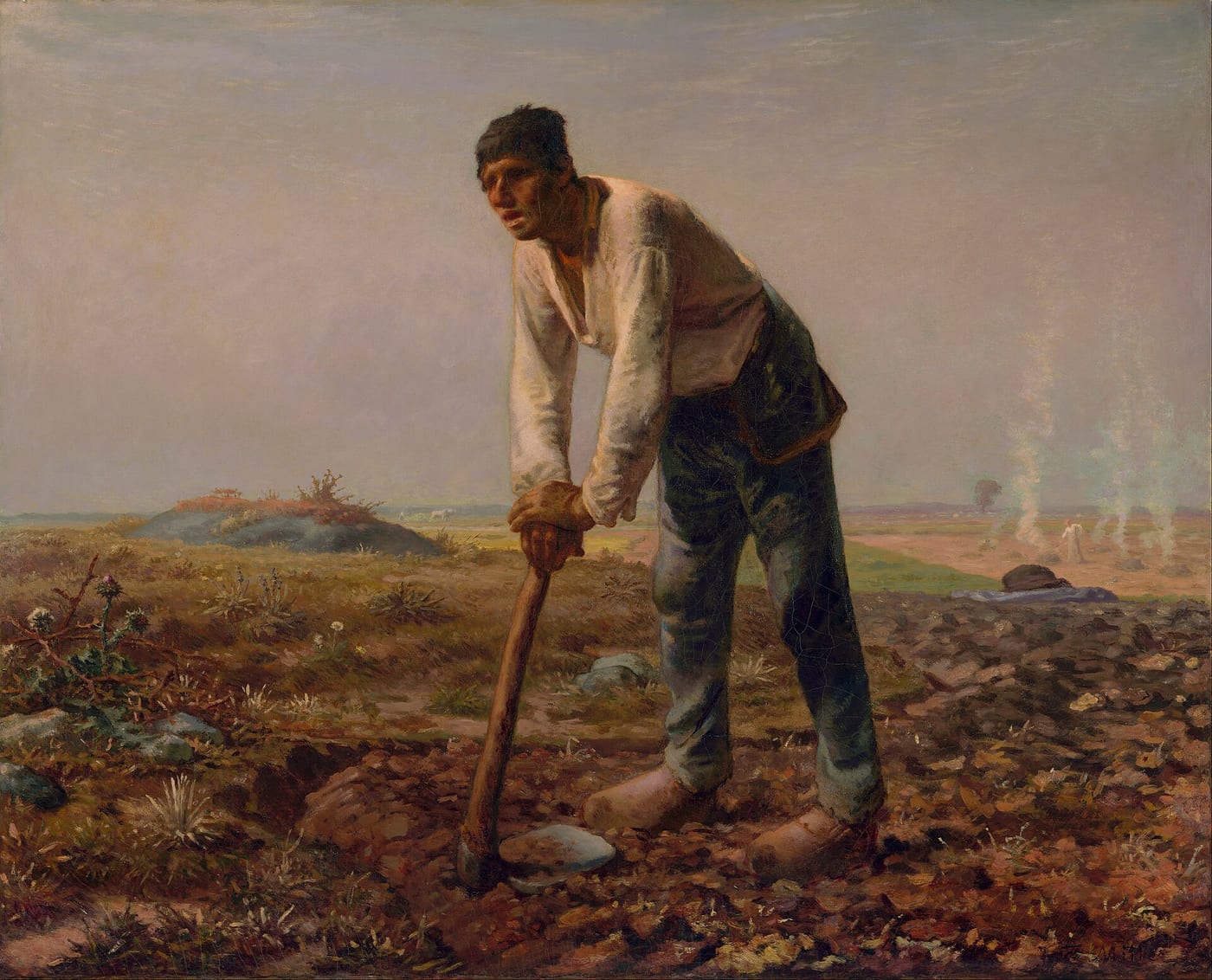 Jean-Francois Millet, The Man with the Hoe, 1860-62