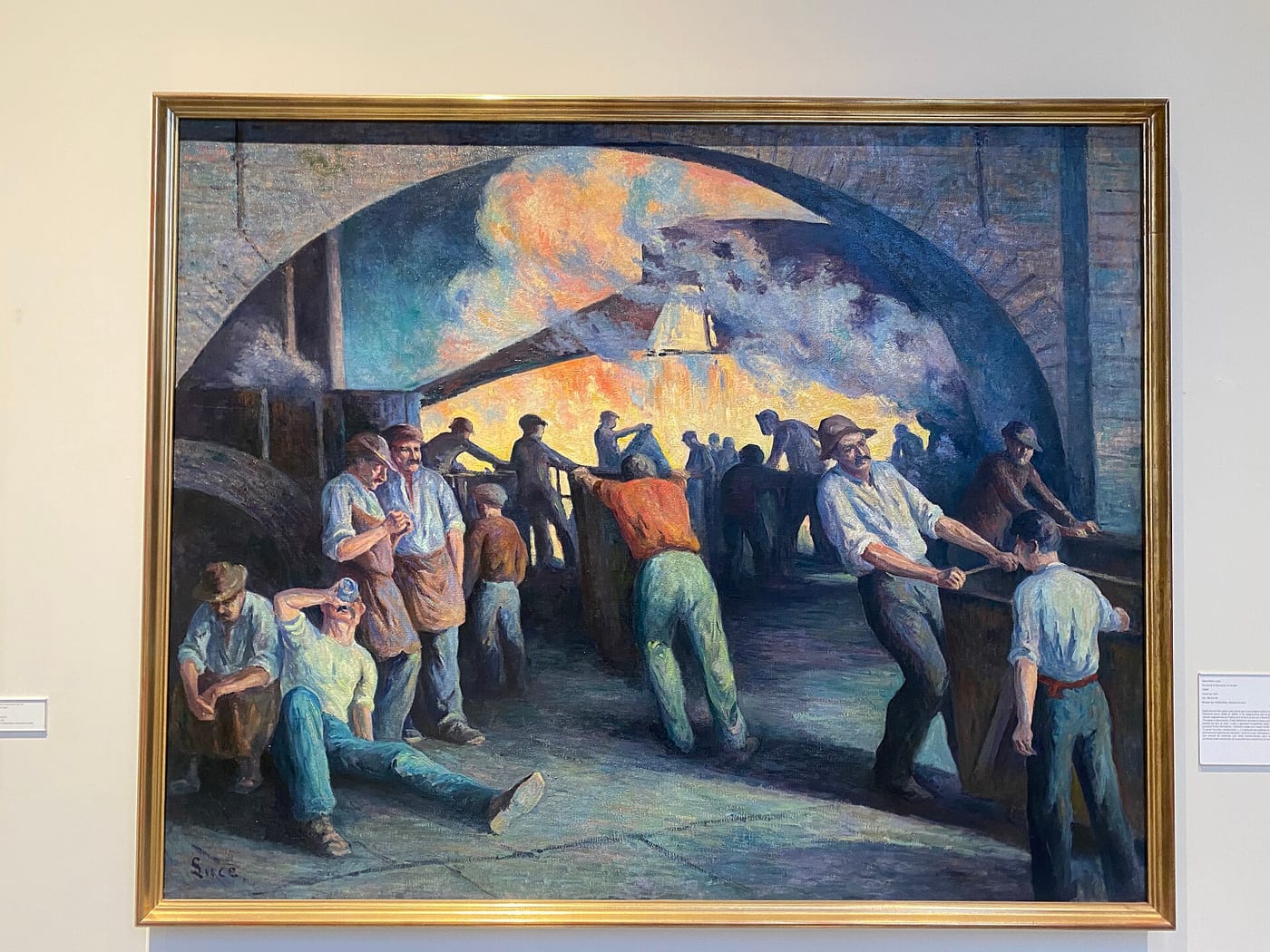 Maximilien Luce, The Steelworkers (Fonderie a Charleroi), 1895
