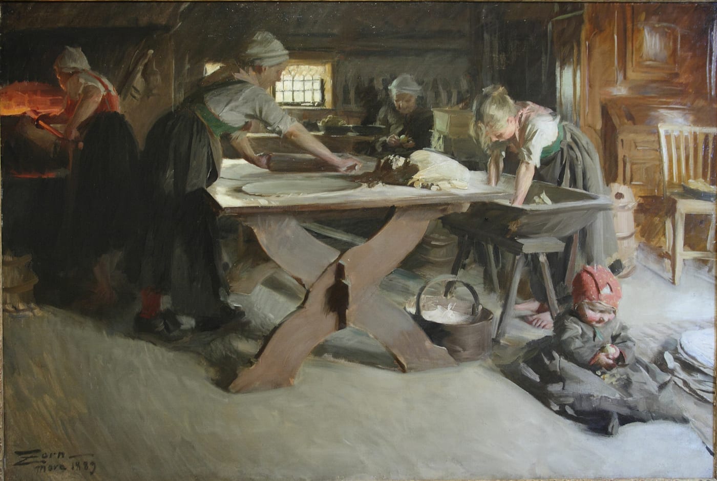 Anders Zorn, Bread Baking, 1889