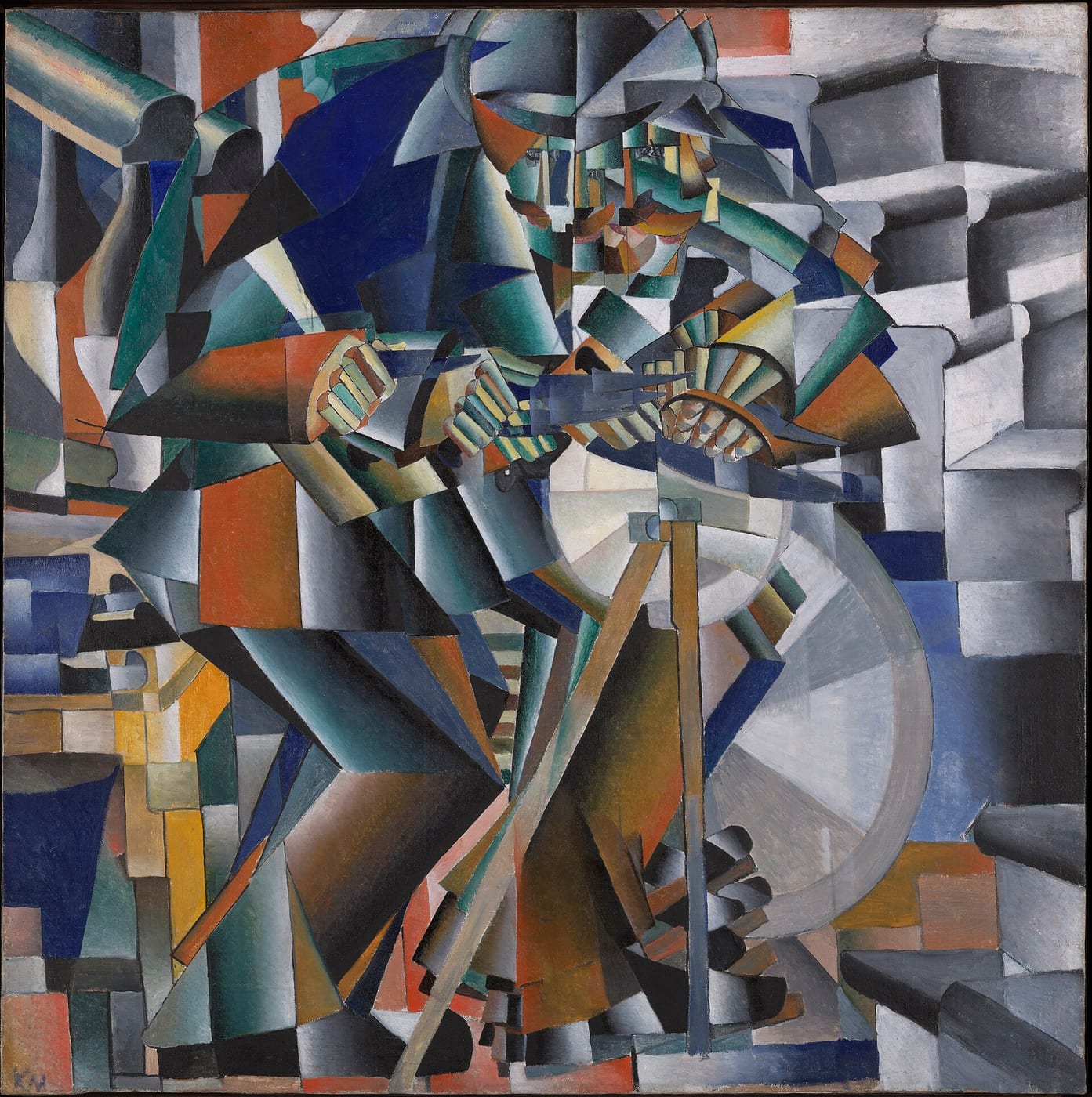 Kazimir Malevich, The Knife Grinder, 1912-13