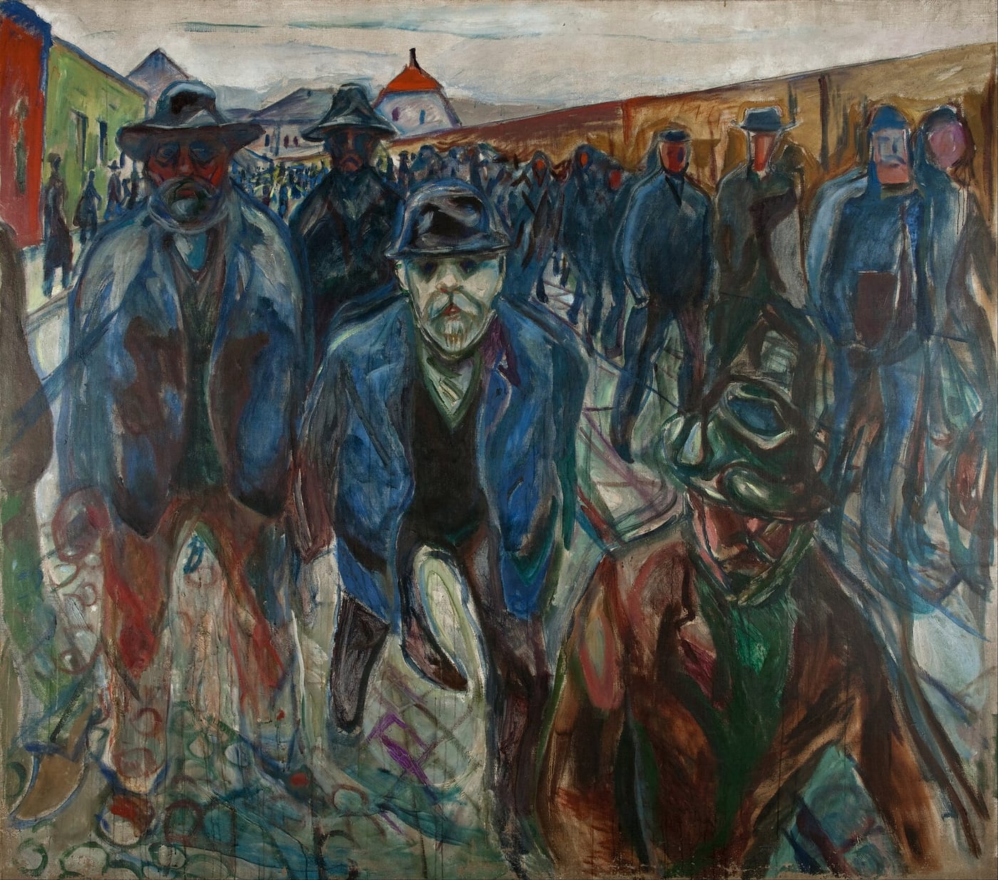Edvard Munch, Workers on Their Way Home, 1913-14