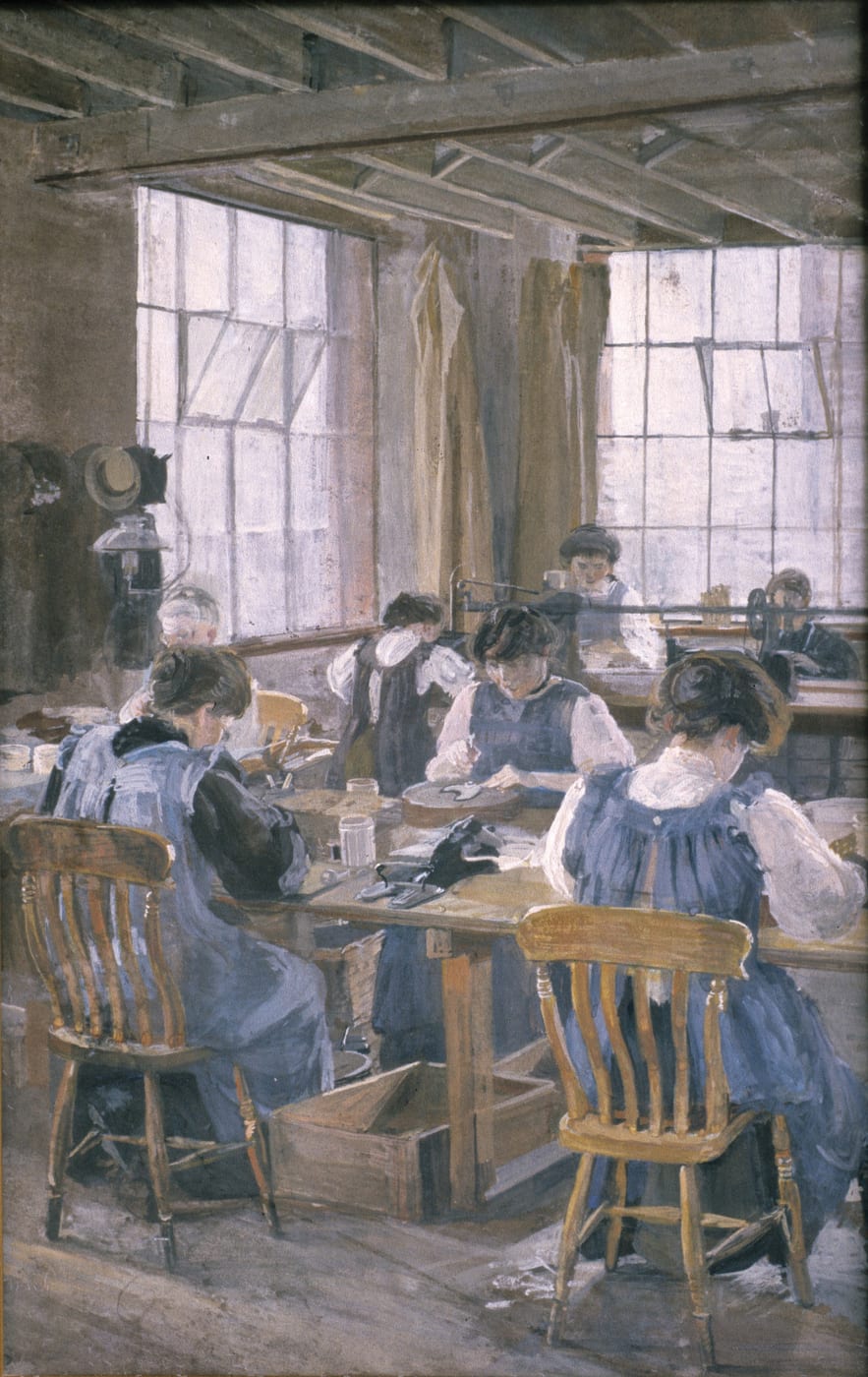 Sylvia Pankhurst, In a Leicester Boot Factory, 1907
