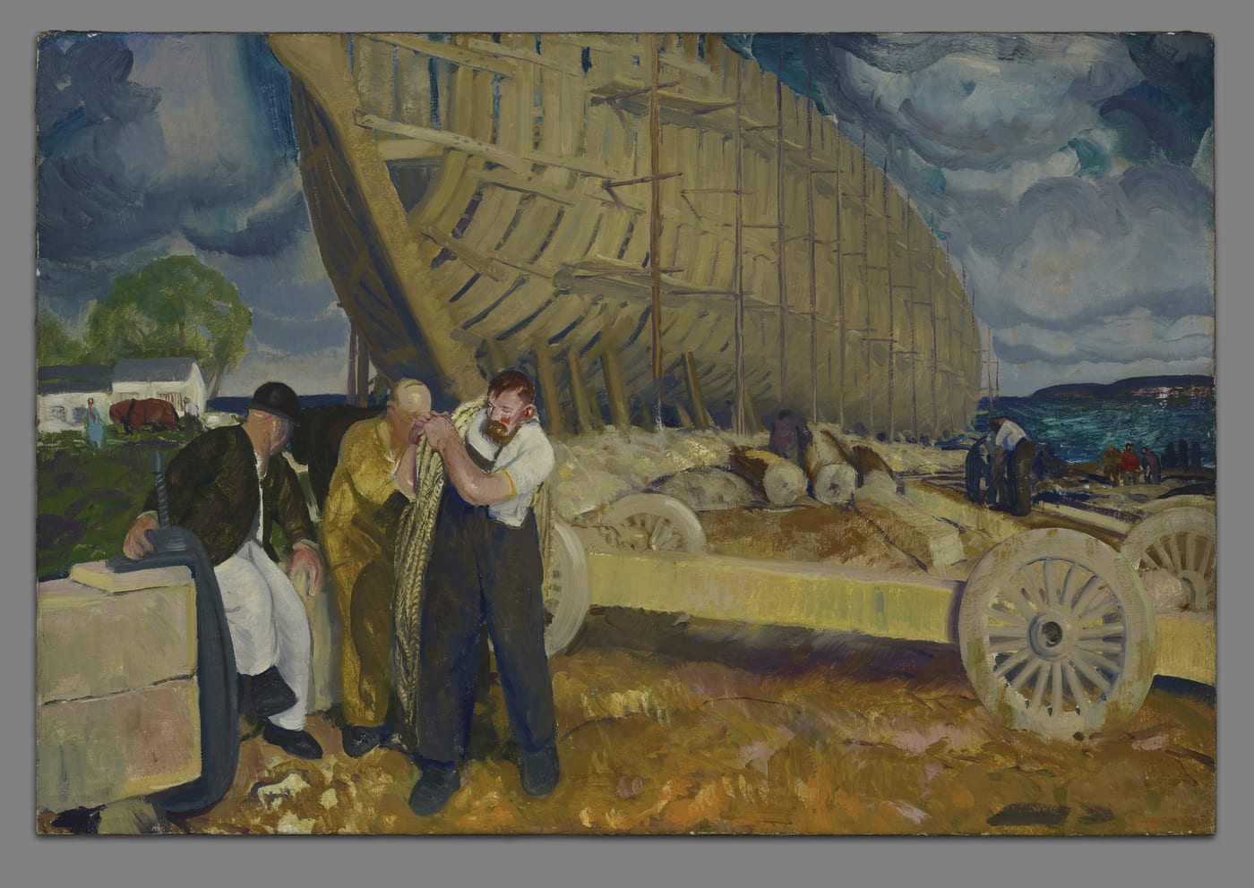 George Bellows, Builders of Ships, 1916
