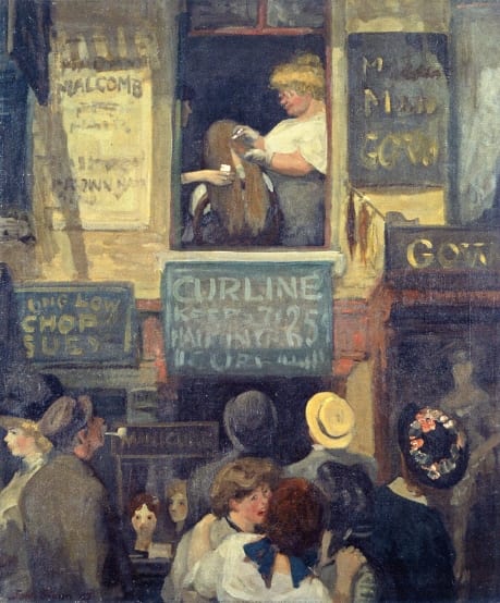John Sloan, Hairdresser's Window, 1907