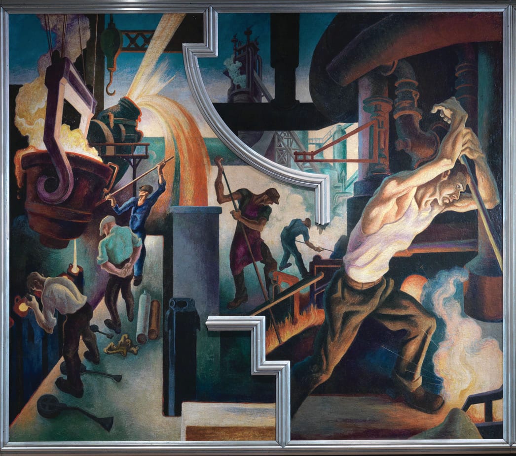 Thomas Hart Benton, Steel (America Today), 1930