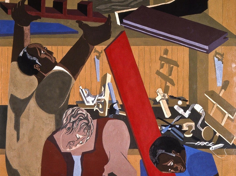 Jacob Lawrence, Builders No. 1, 1972